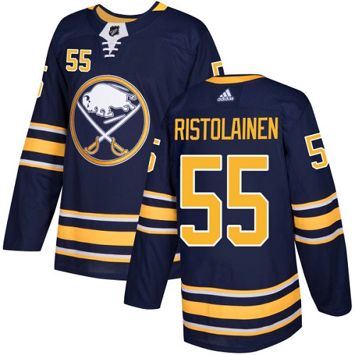 Adidas Sabres #55 Rasmus Ristolainen Navy Blue Home Authentic Youth Stitched NHL Jersey - Click Image to Close
